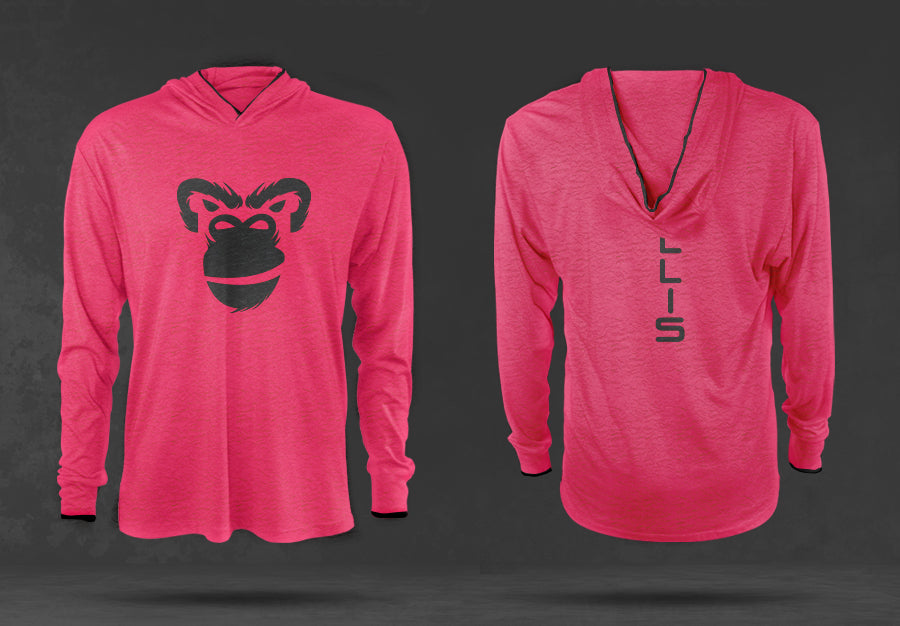 Air-Flow Long Sleeve Pullover: Roaring Pink