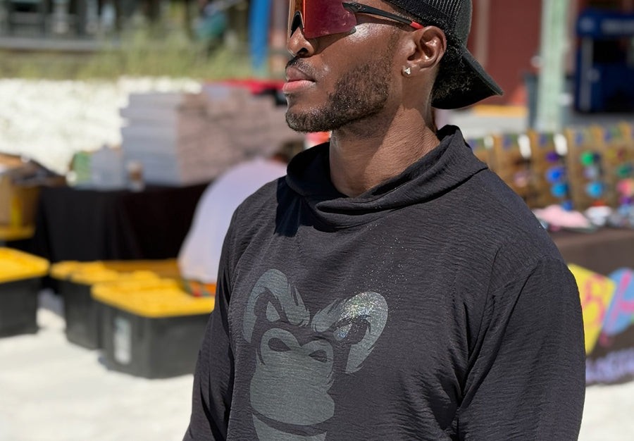 Air-Flow Long Sleeve Pullover: Beastmode Black