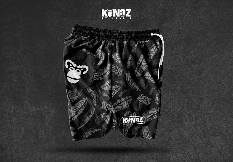 KONGZ Mens: Banana Leaf Beast Black