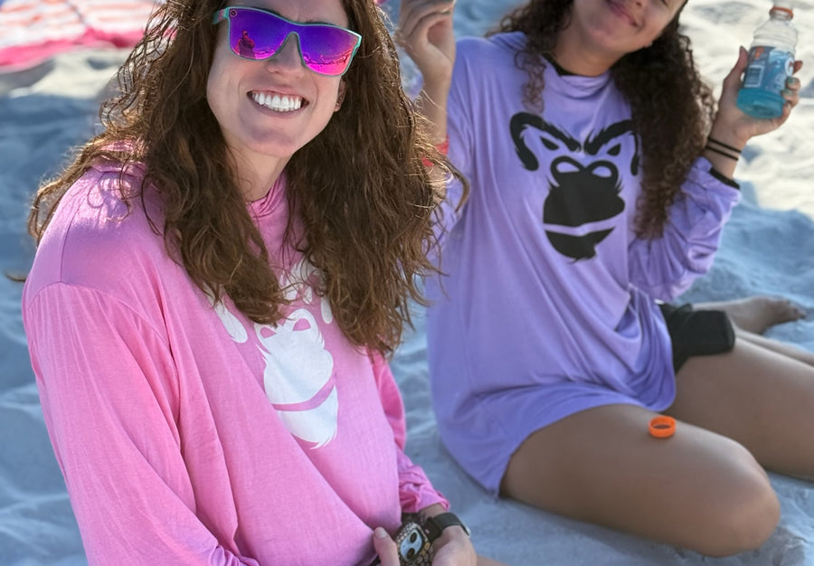 Jungle Soft Long Sleeve Pullover: Rainforest Flamingo
