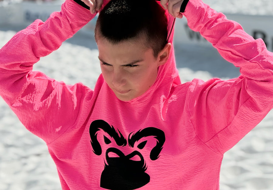 Air-Flow Long Sleeve Pullover: Roaring Pink