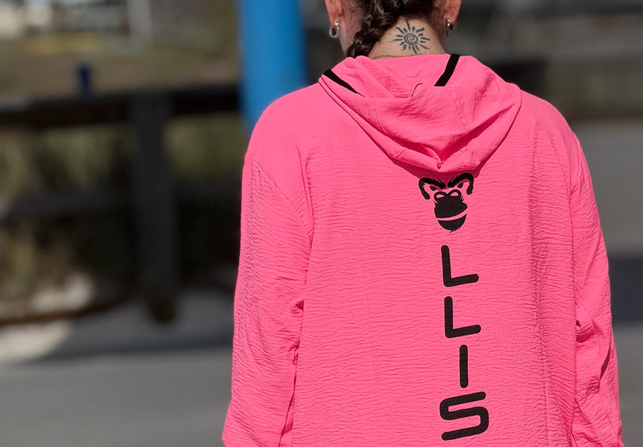 Air-Flow Long Sleeve Pullover: Roaring Pink