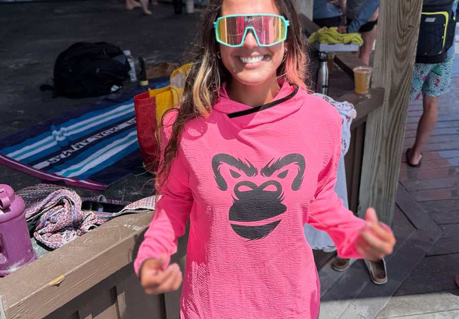 Air-Flow Long Sleeve Pullover: Roaring Pink