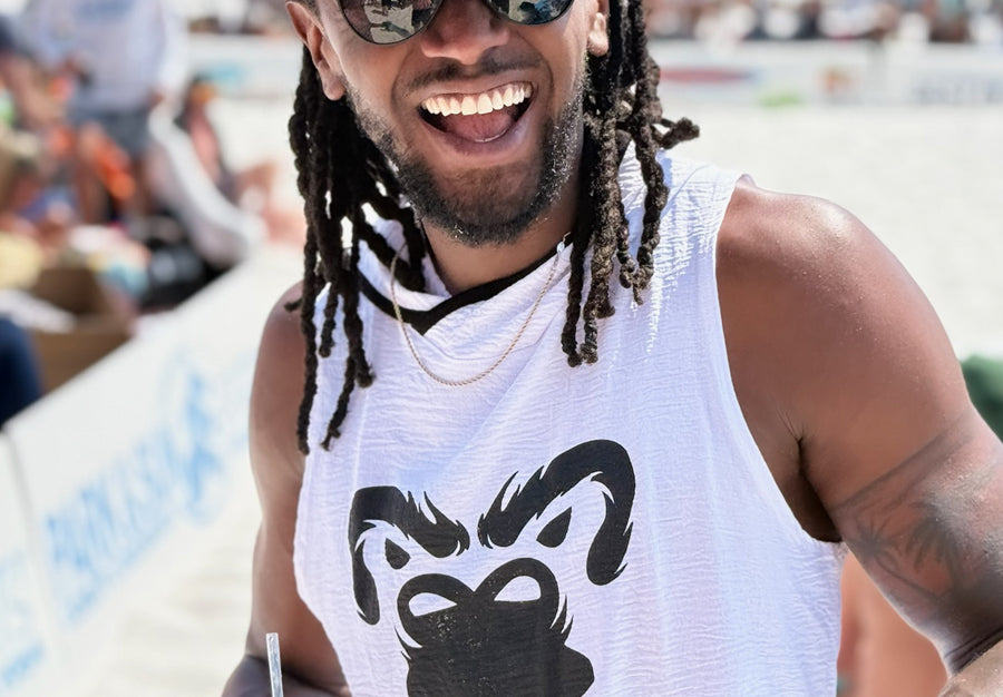 Air-Flow Sleeveless Pullover: Primal White