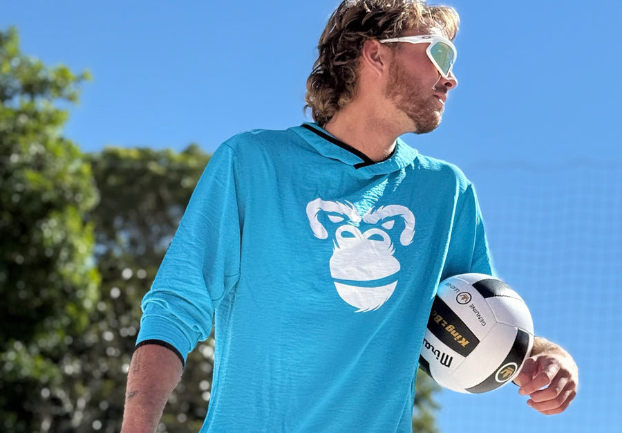 Air-Flow Long Sleeve Pullover: Gorilla Glacier Blue