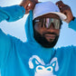 Air-Flow Long Sleeve Pullover: Gorilla Glacier Blue