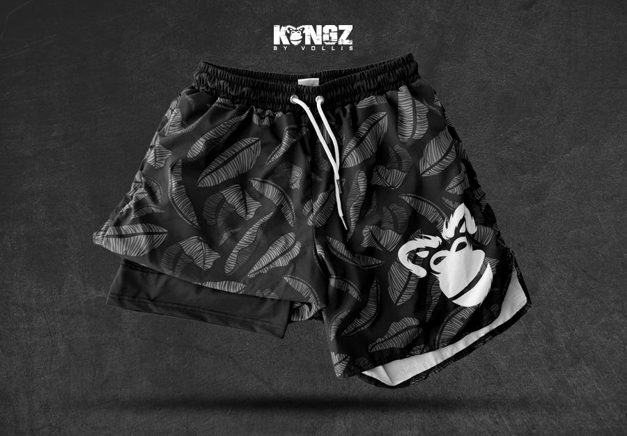 KONGZ Mens: Banana Leaf Beast Black