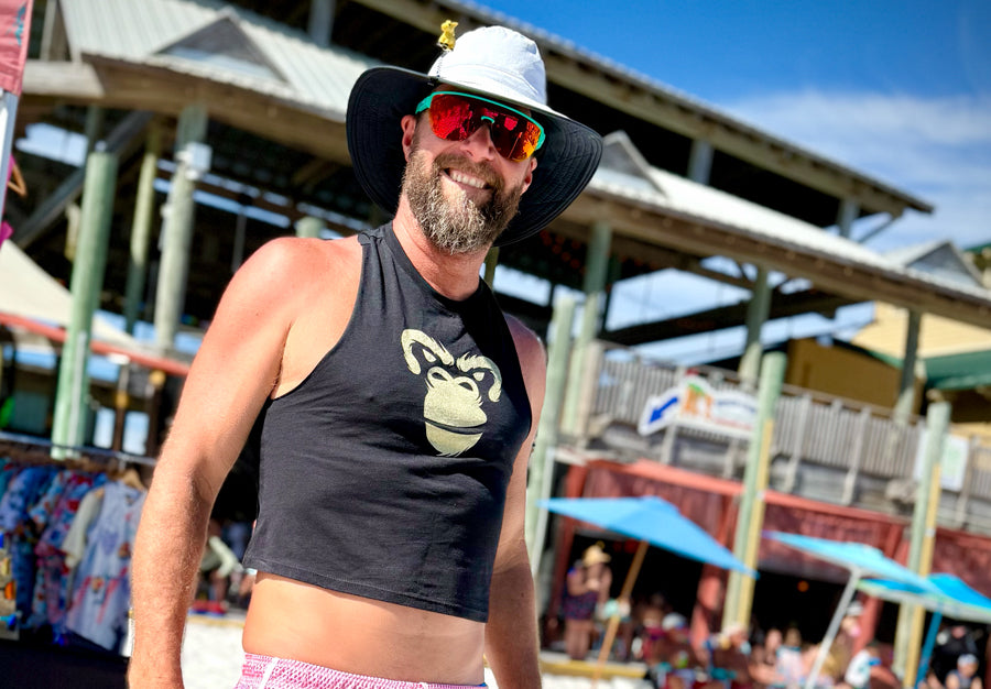 Kong Crop Top: Gold Primal