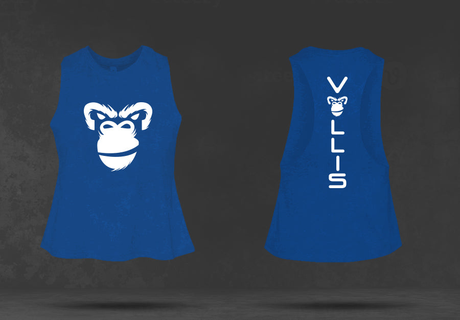 Kong Crop Top: Jungle Echo Blue