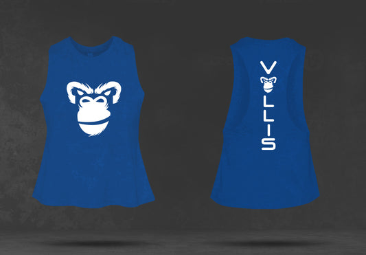 Kong Crop Top: Jungle Echo Blue