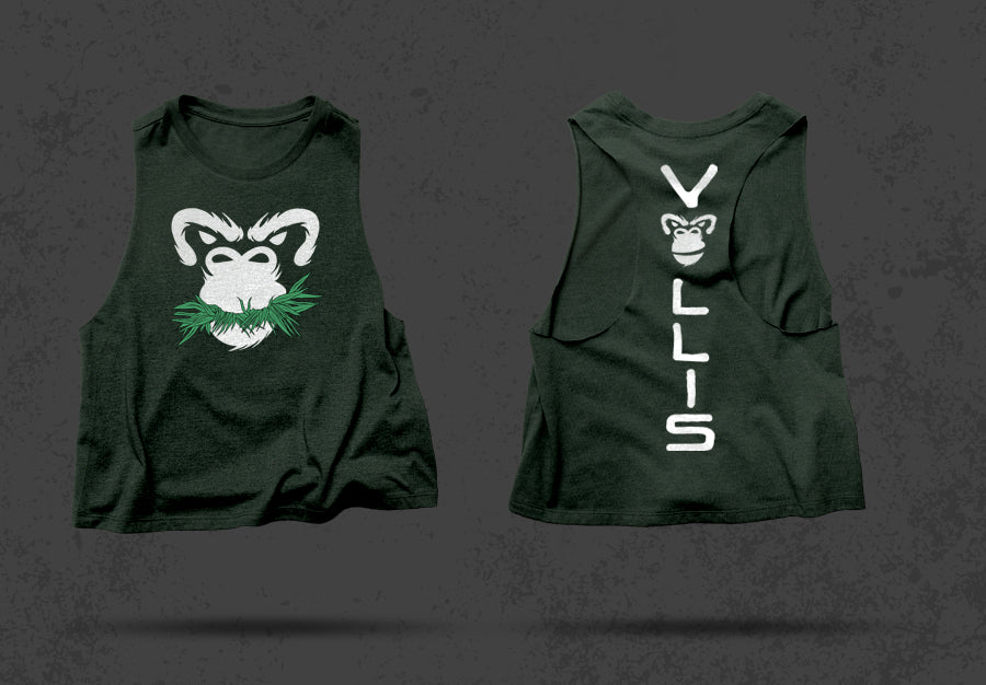 Kong Crop Top: Canopy Green Grass Edition