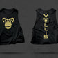 Kong Crop Top: Gold Primal