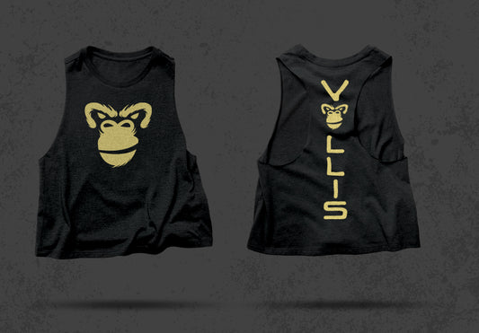 Kong Crop Top: Gold Primal