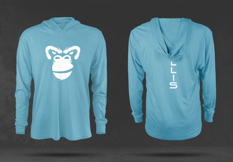 Jungle Soft Long Sleeve Pullover: Tropical Dew Blue