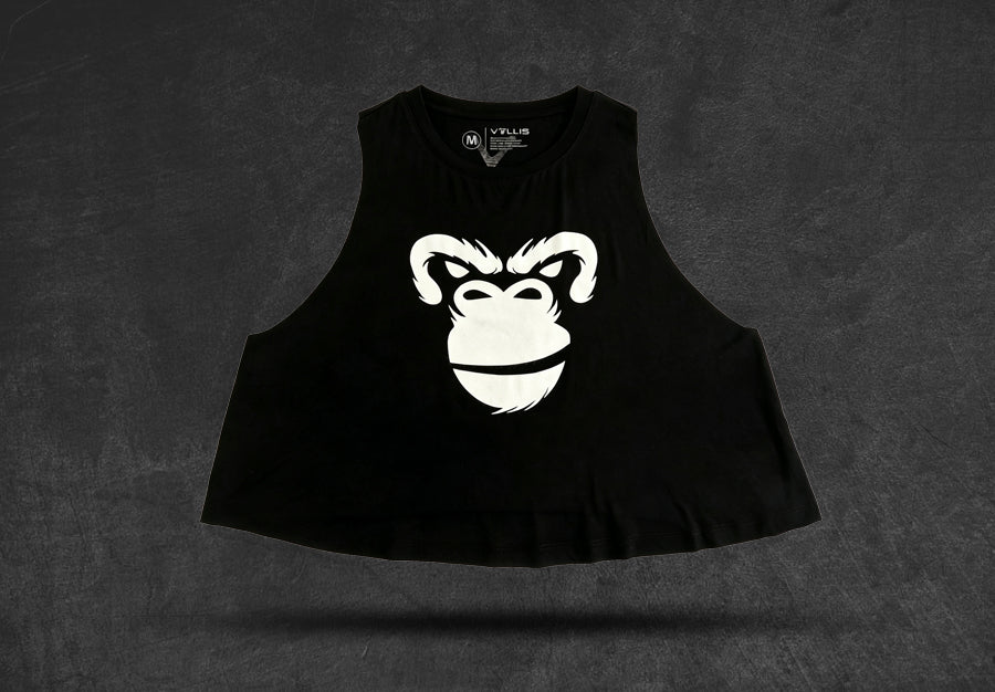 Jungle Soft Crop Top: Beastmode Black